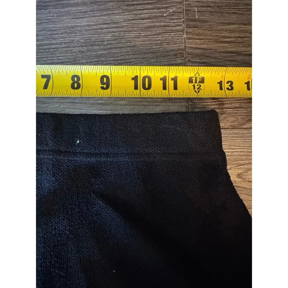 St John Collection Wool Santana Black A Line Knit Pull On Pencil Skirt Size 2 - Picture 7 of 8